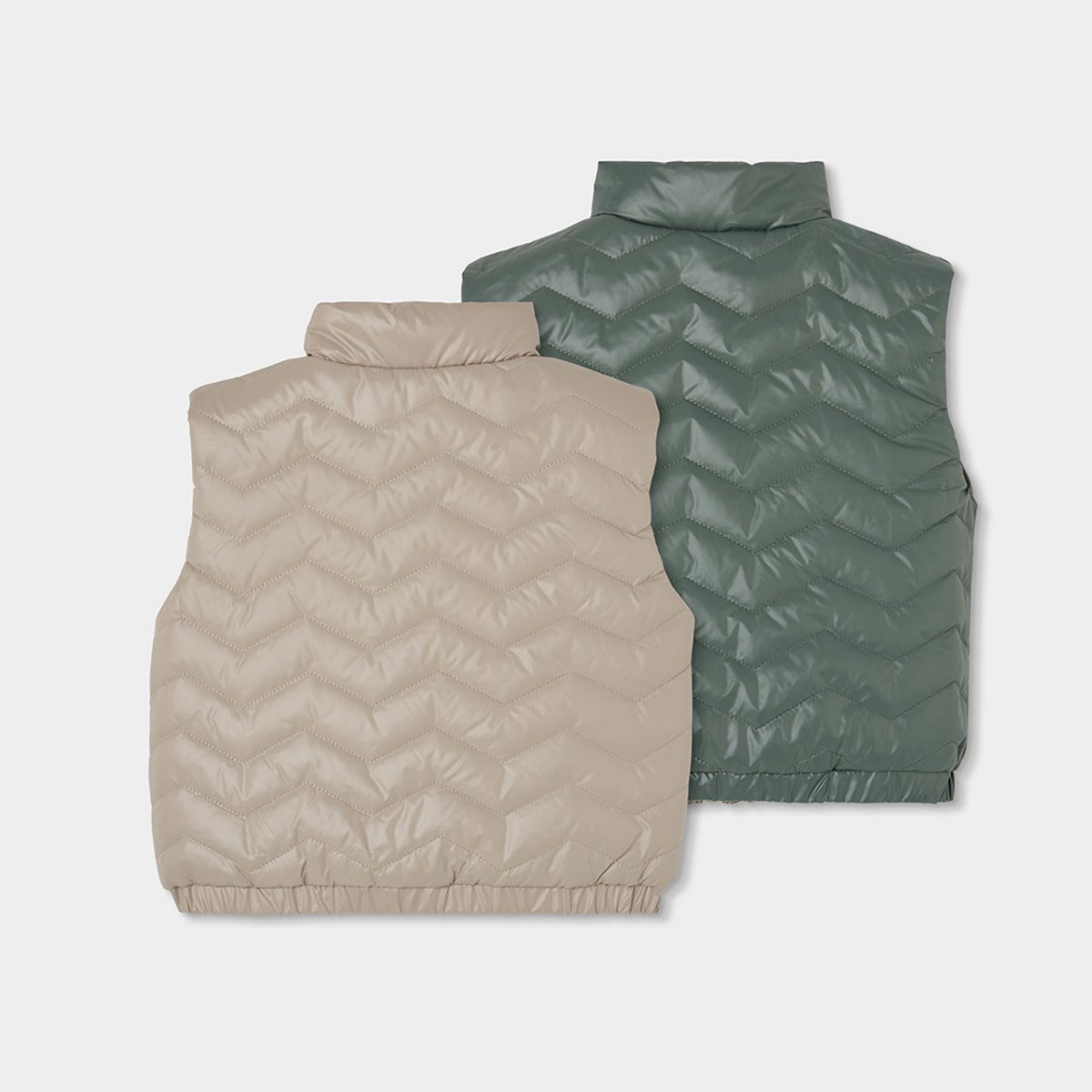 Gilet technique garçon réversible vert, BOBOLI