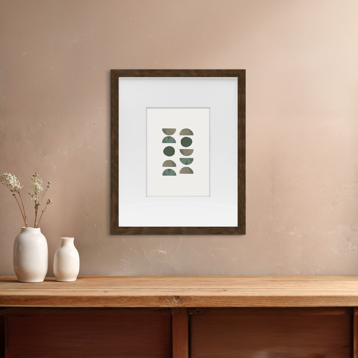 Cadre Photo Avec Passe-partout En Bois WILD brun, CEANOTHE