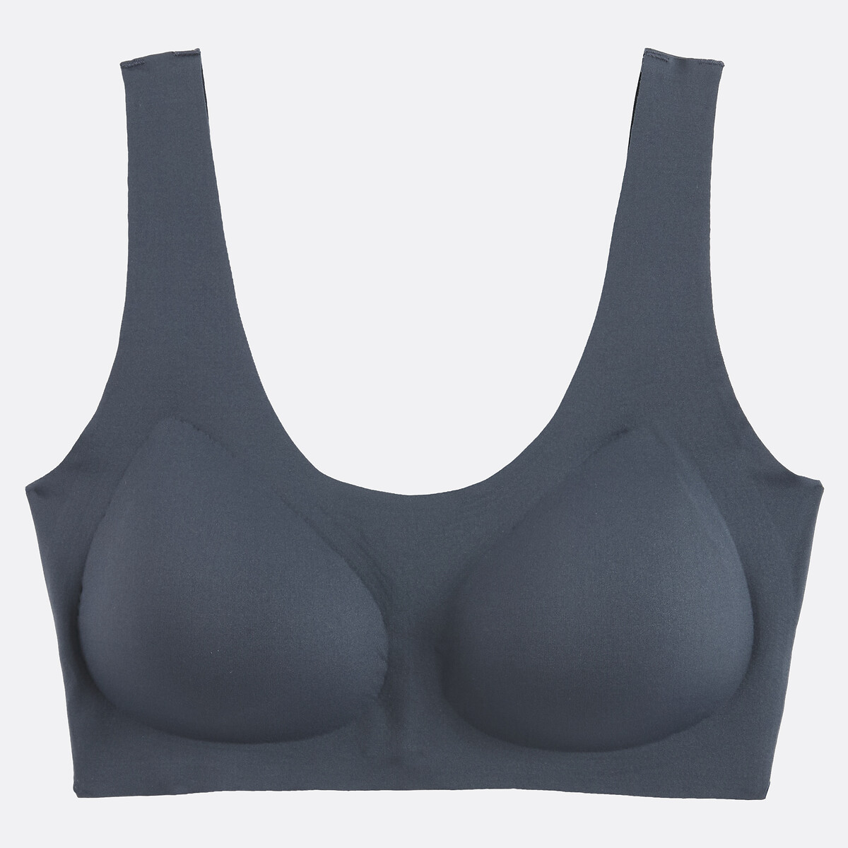 Brassière en microfibre, coques intégrées, YSALINE bleu grisé, LA REDOUTE COLLECTIONS