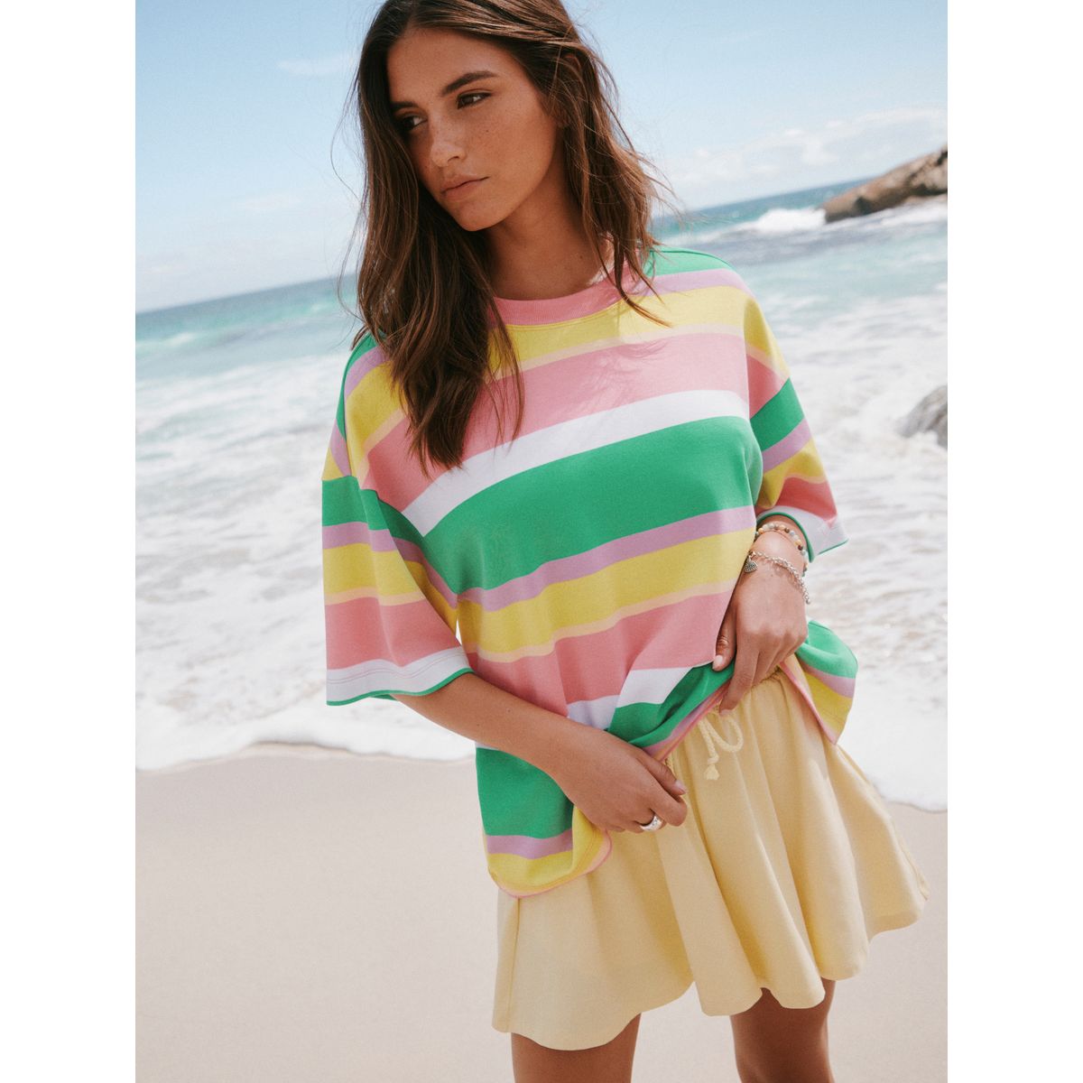 Short avec cordon de serrage jaune, NEXT