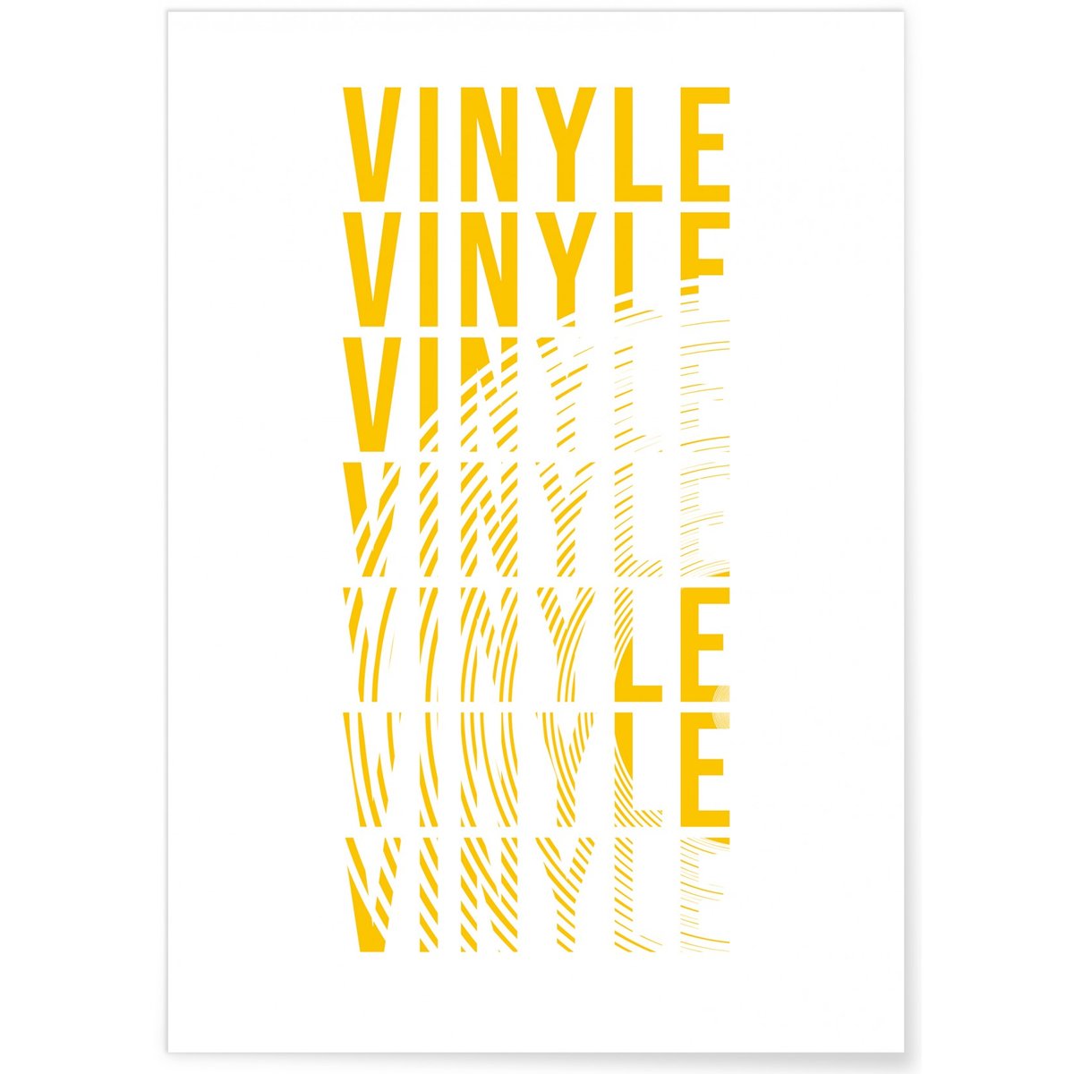 Affiche Vinyle blanc, L'AFFICHERIE