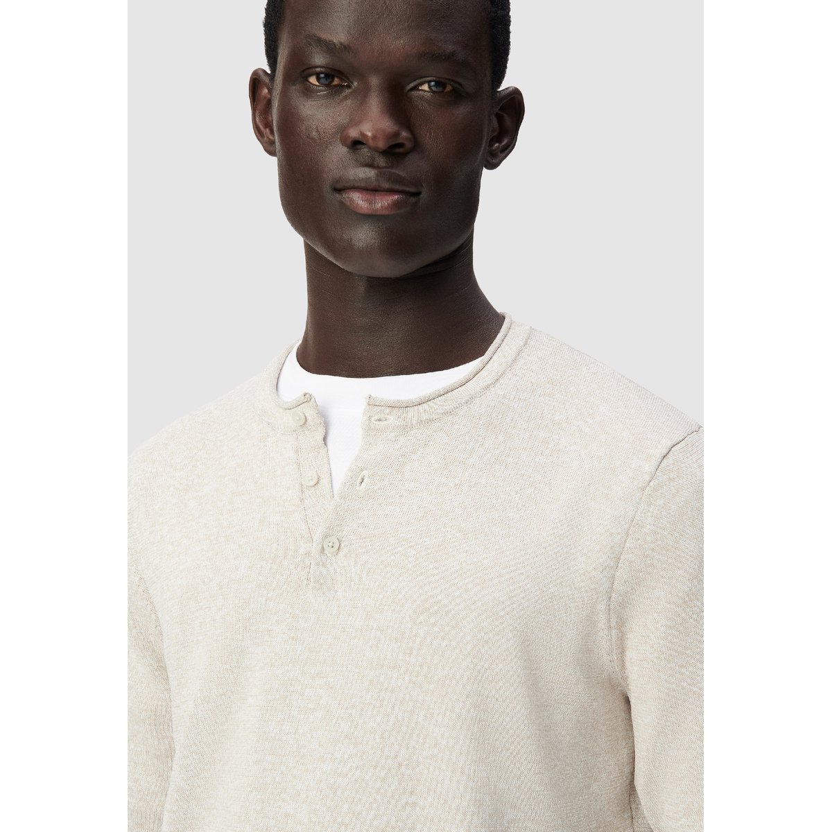 Pull tunisien tricot chiné beige, IKKS