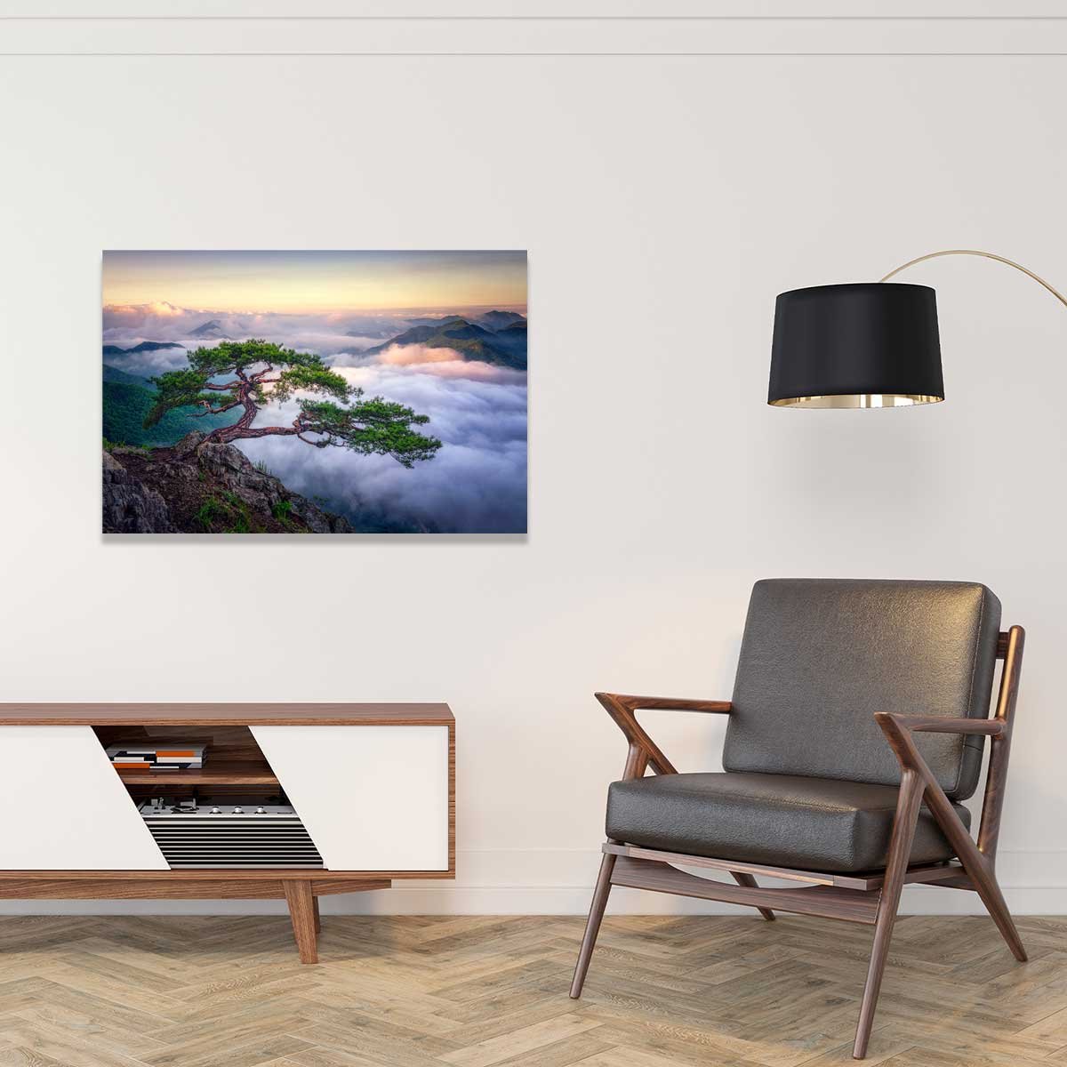 Tableau paysage sur le rocher tableau alu dibond, HEXOA