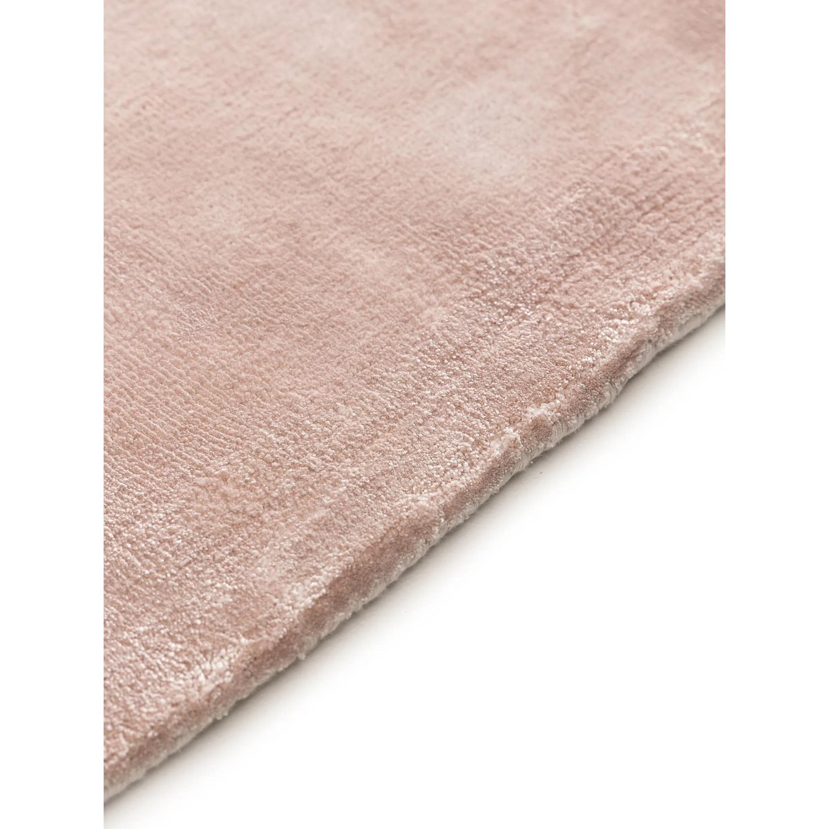 Tapis en viscose tissé main NELA rose, BENUTA 