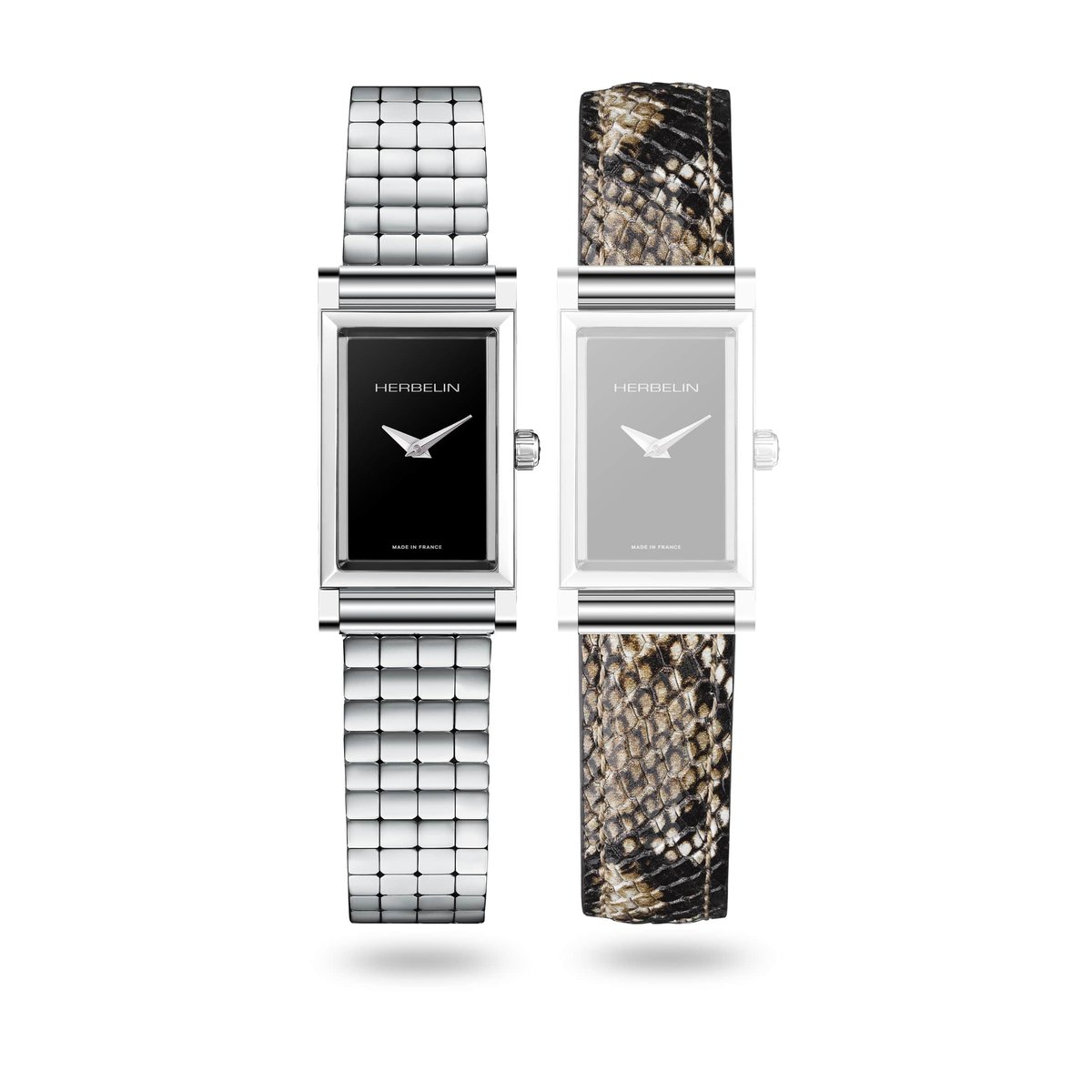 Montre Analogique ANTARES argenté noir argenté, HERBELIN