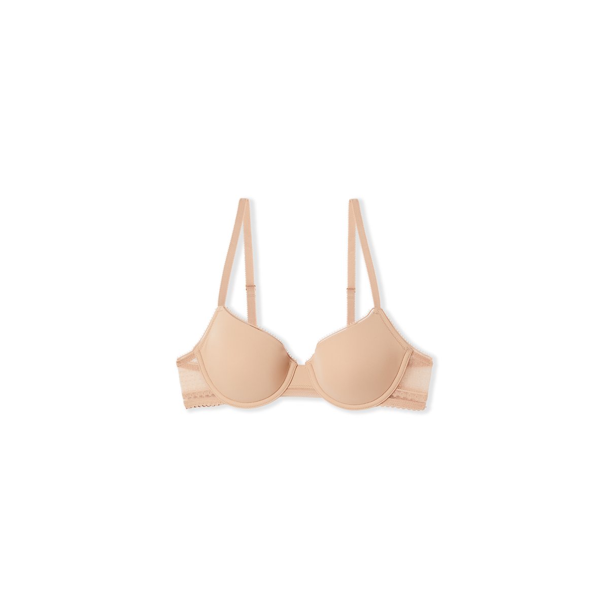 Soutien-gorge N.4 - Le coques fines en microfibre avec détails en dentelle PURE DREAM beige, ETAM