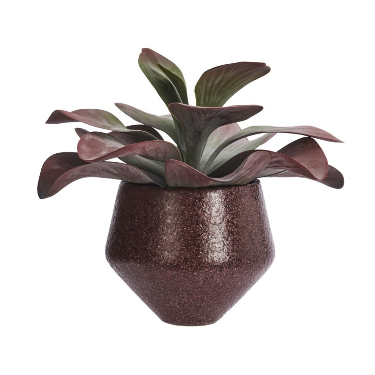 Cache-pot design grès rouge bordeaux, MADAM STOLTZ