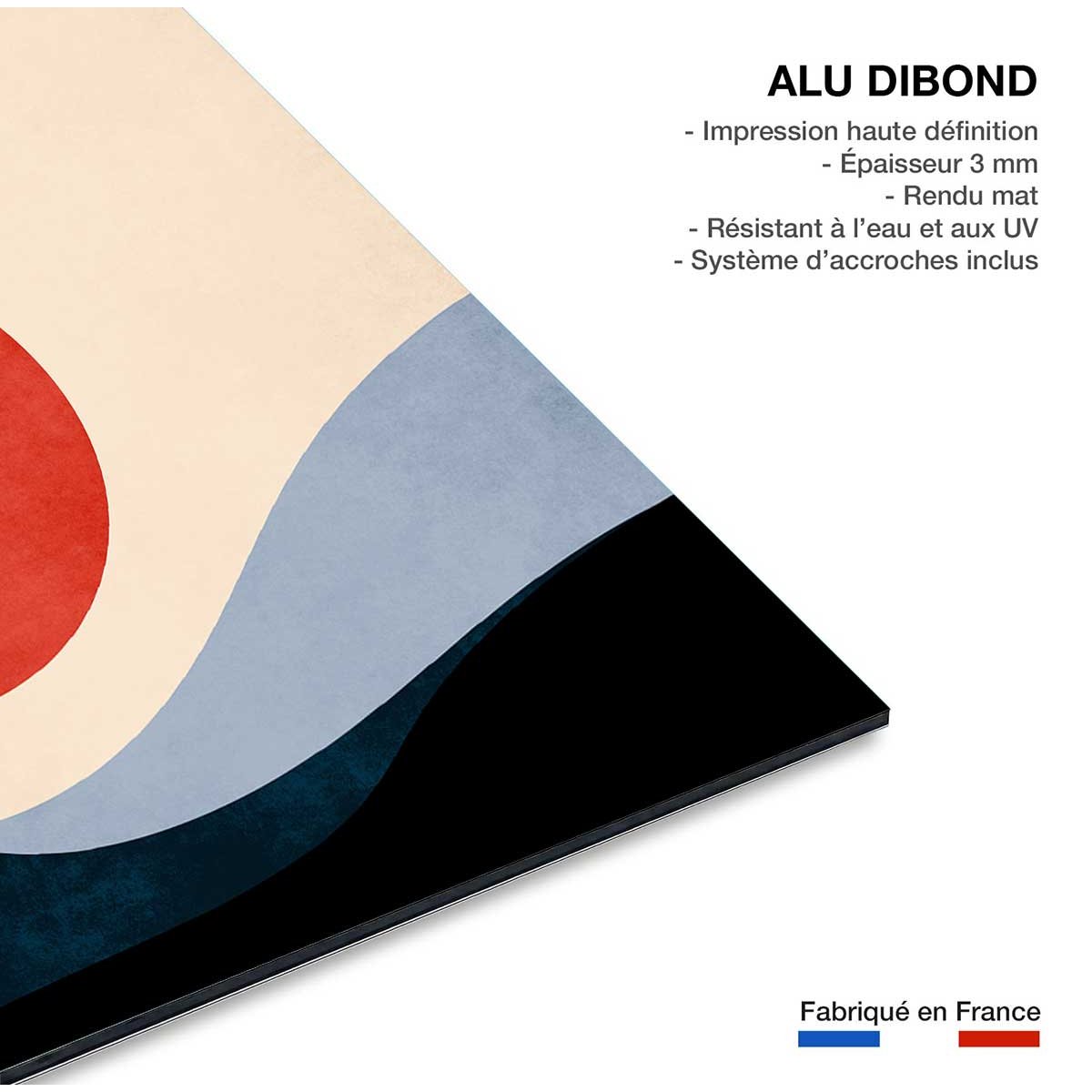 Tableau Memoire de vagues tableau alu dibond, HEXOA