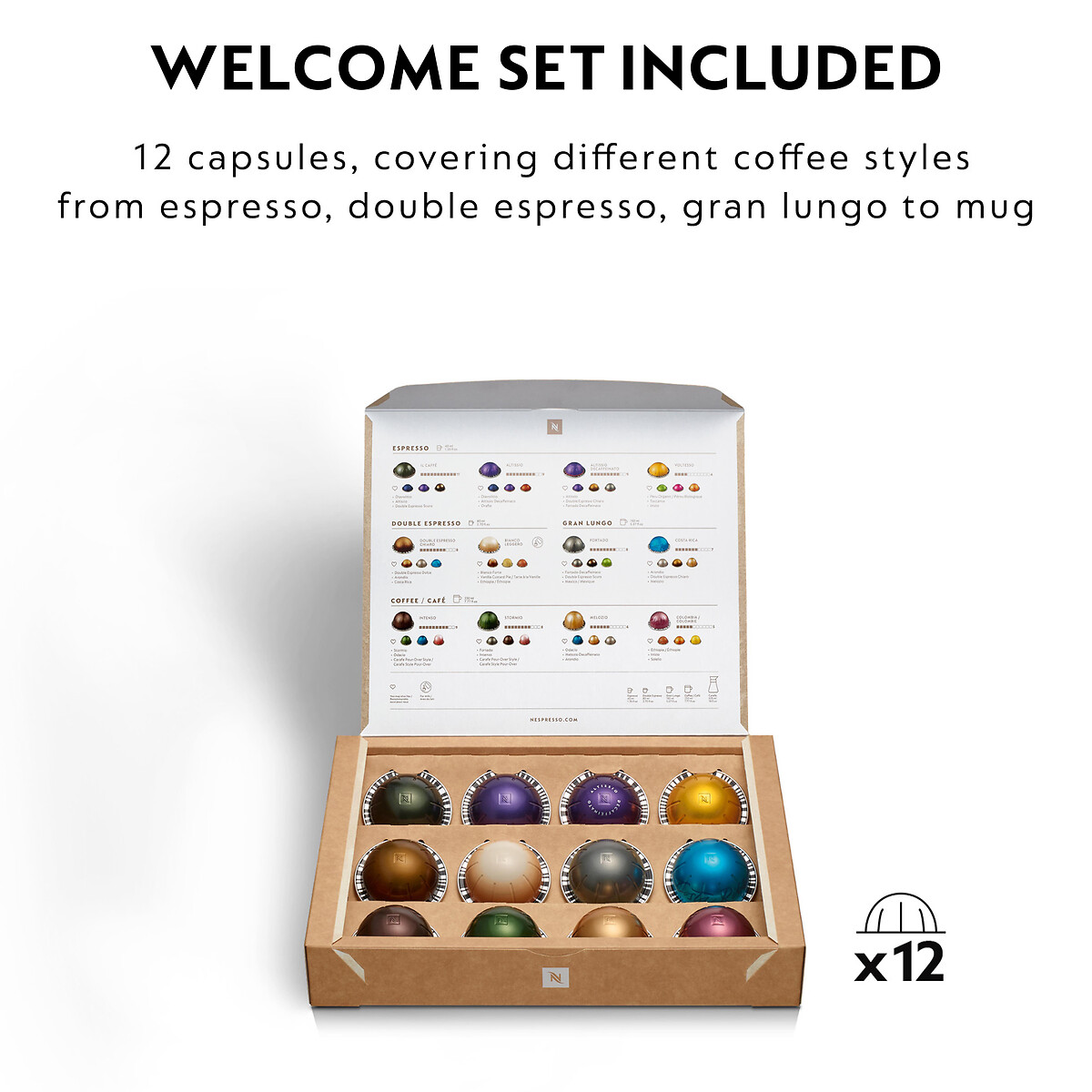 Nespresso by De'longhi Vertuo Pop Coffee Pod Machine black, NESPRESSO