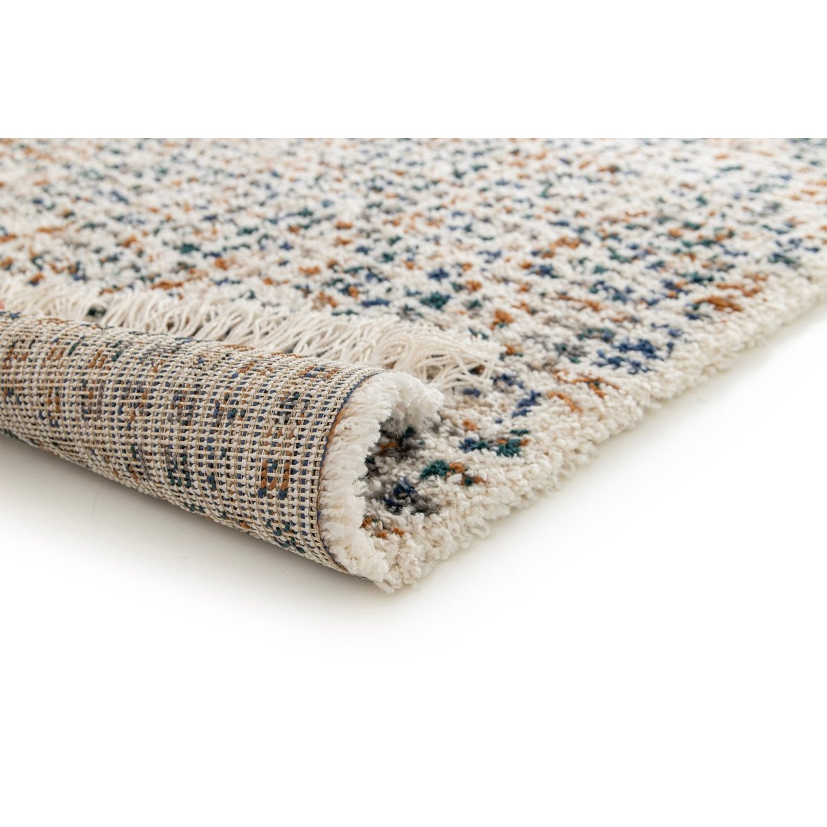 Tapis épais à franges WHISPER palette colorée, AFK LIVING