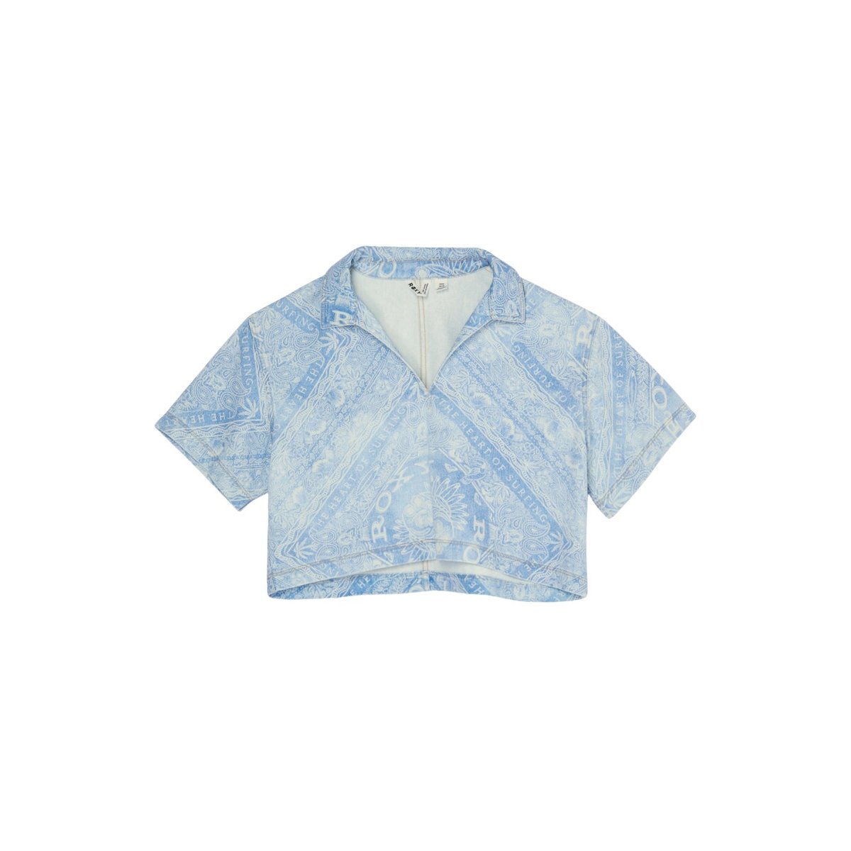 Chemise manches courtes coupe Boxy LIL GANGSTA. bleu dutch blue bandana, ROXY