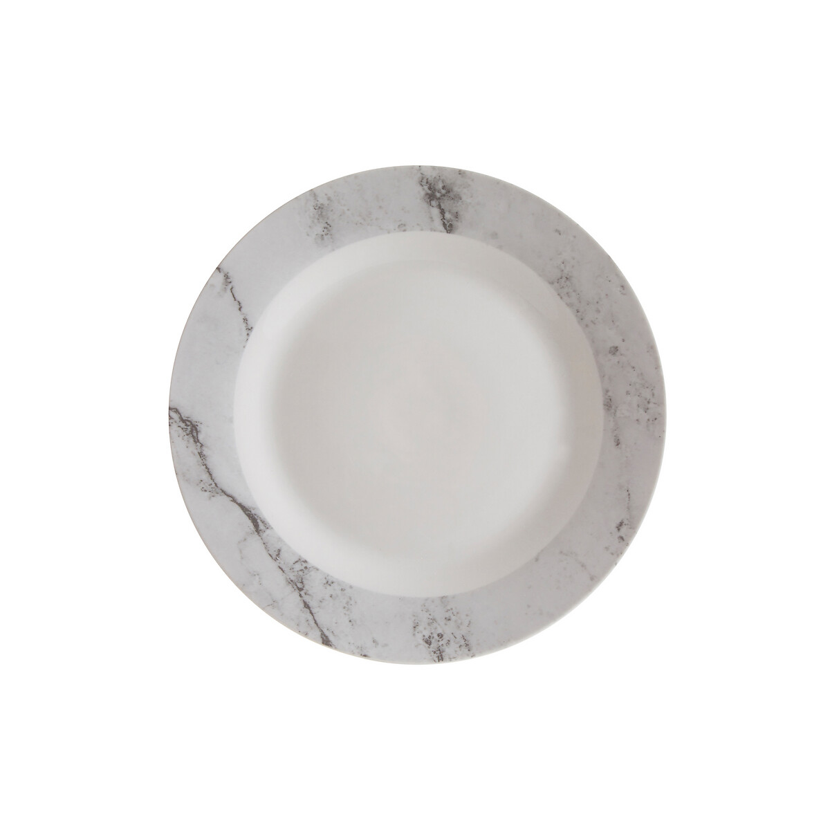 16-Piece White/Grey Marble Effect Dinner Set grey, SO'HOME