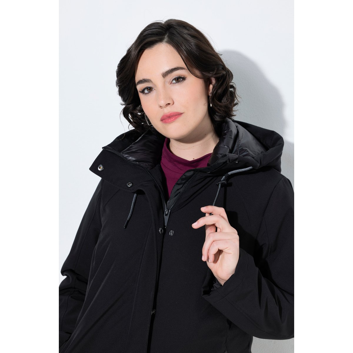 Veste technique HYPRAR à capuche noir, ULLA POPKEN