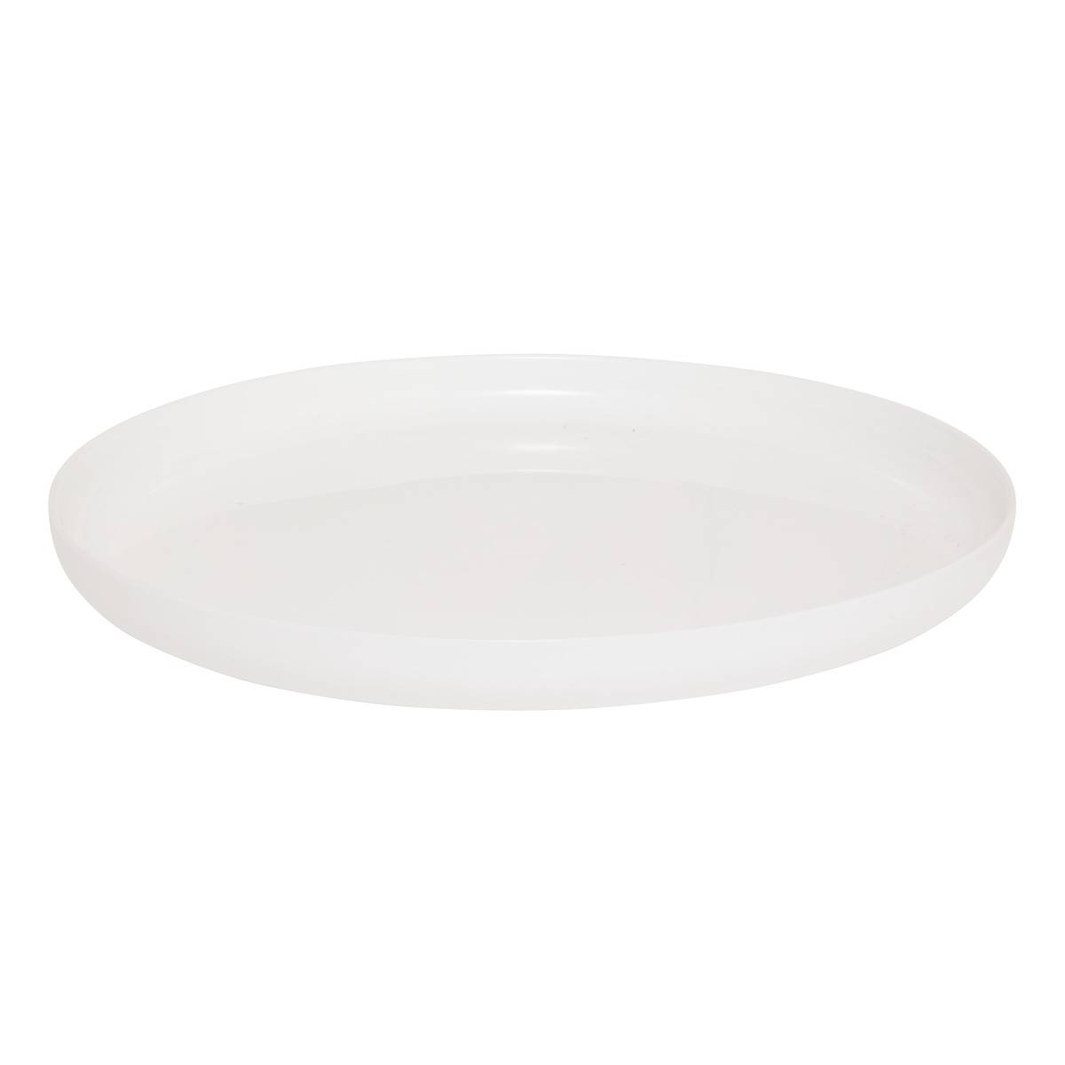 Lot de 6 assiettes plates D27cm MATHILDE blanc, ATMOSPHERA