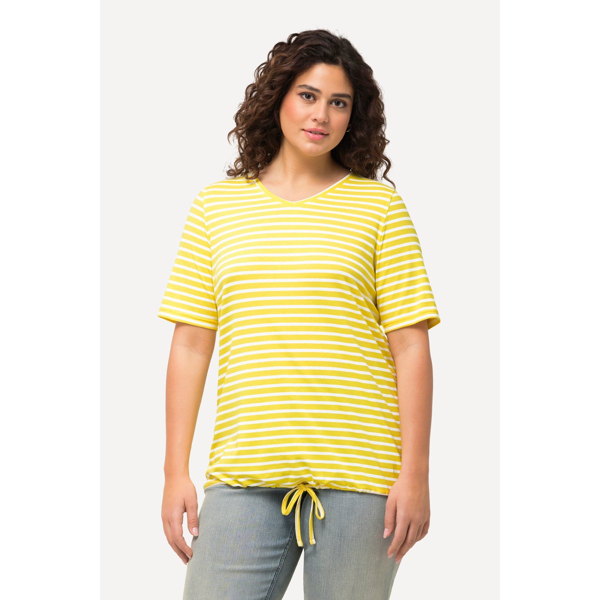 T-shirt à rayures bouton d'or, ULLA POPKEN