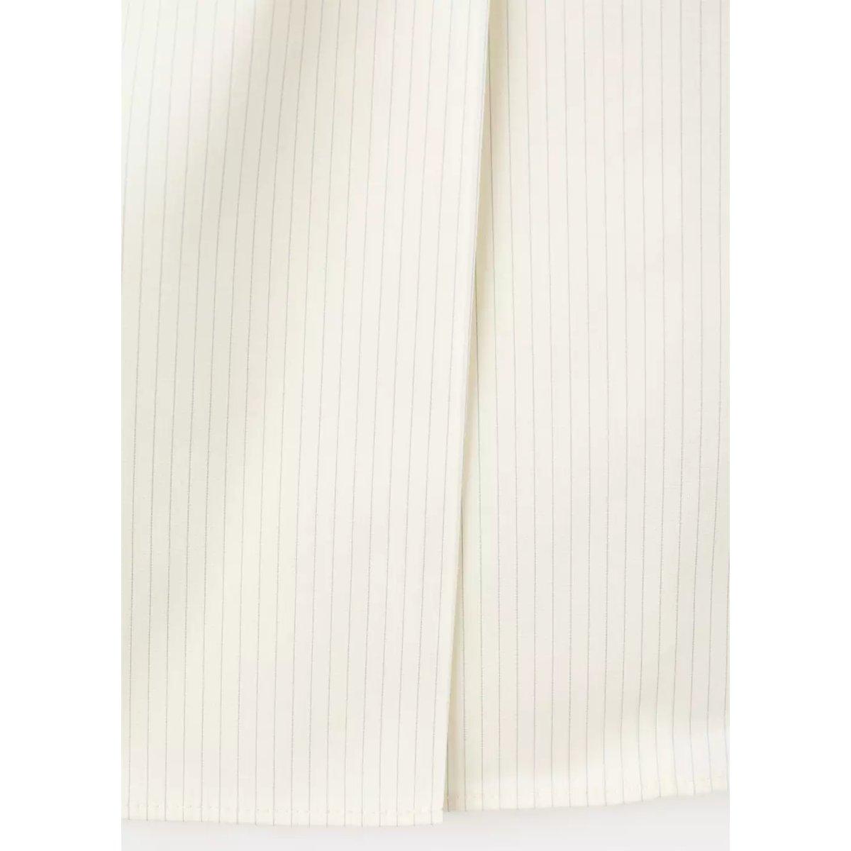Top rayures col halter écru, MANGO