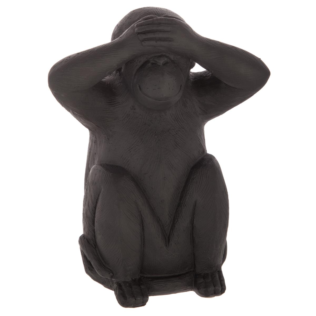 Set de 3 statuettes SINGES SAGESSE noir, ATMOSPHERA