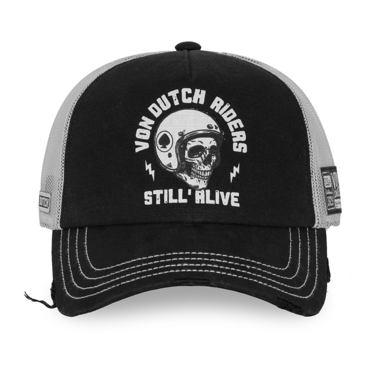 Casquette trucker Crew noir/blanc, VON DUTCH