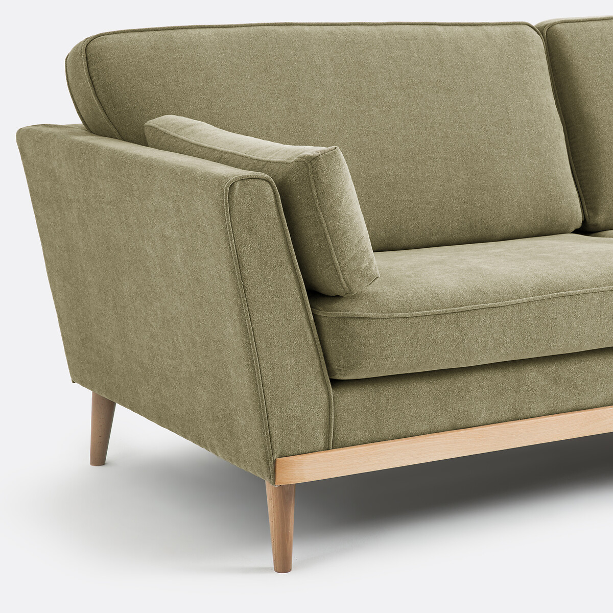 Canapé polyester chiné, 3 ou 4 places, Tasie vert eucalyptus, LA REDOUTE INTERIEURS
