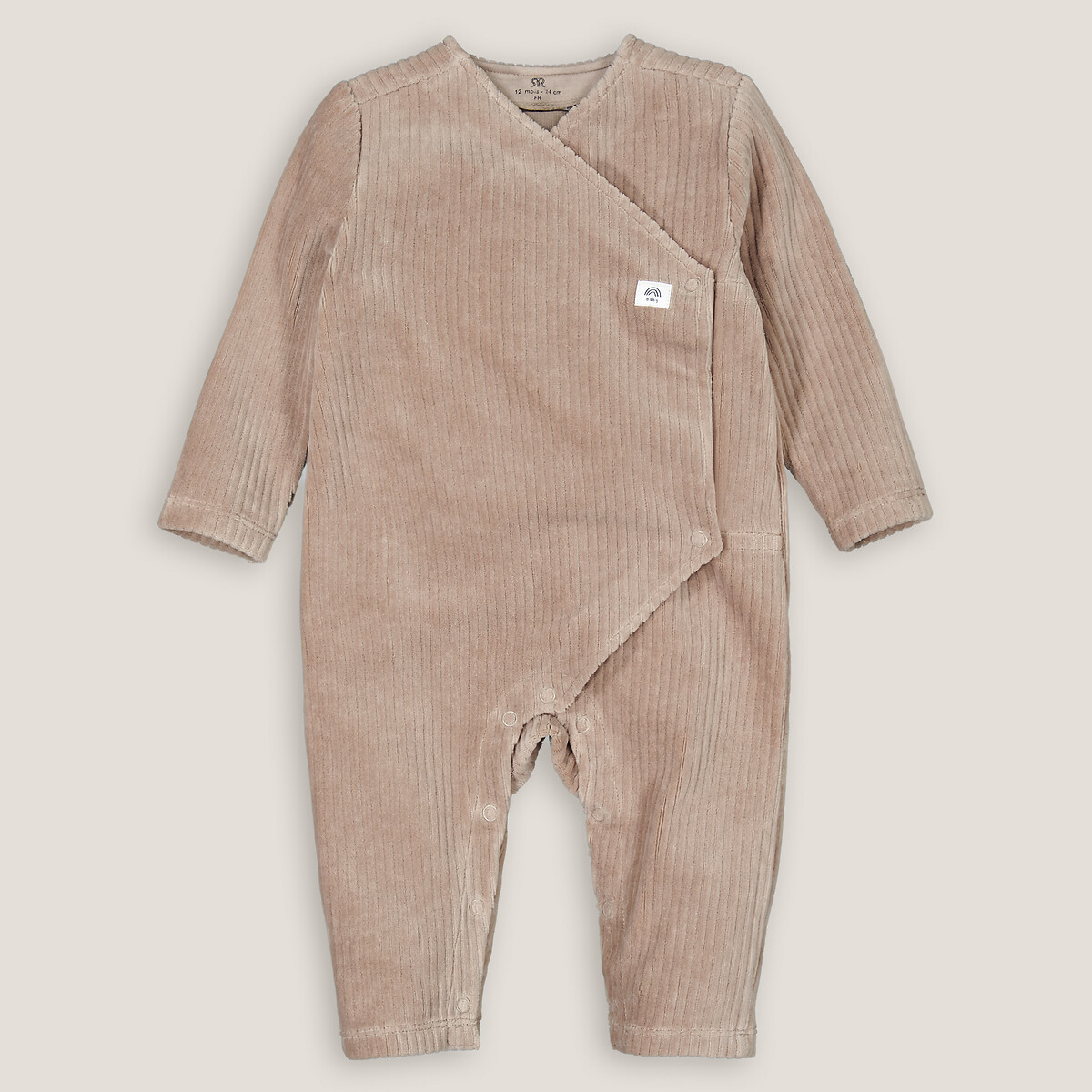 Tutina lunga in velluto marrone, LA REDOUTE COLLECTIONS