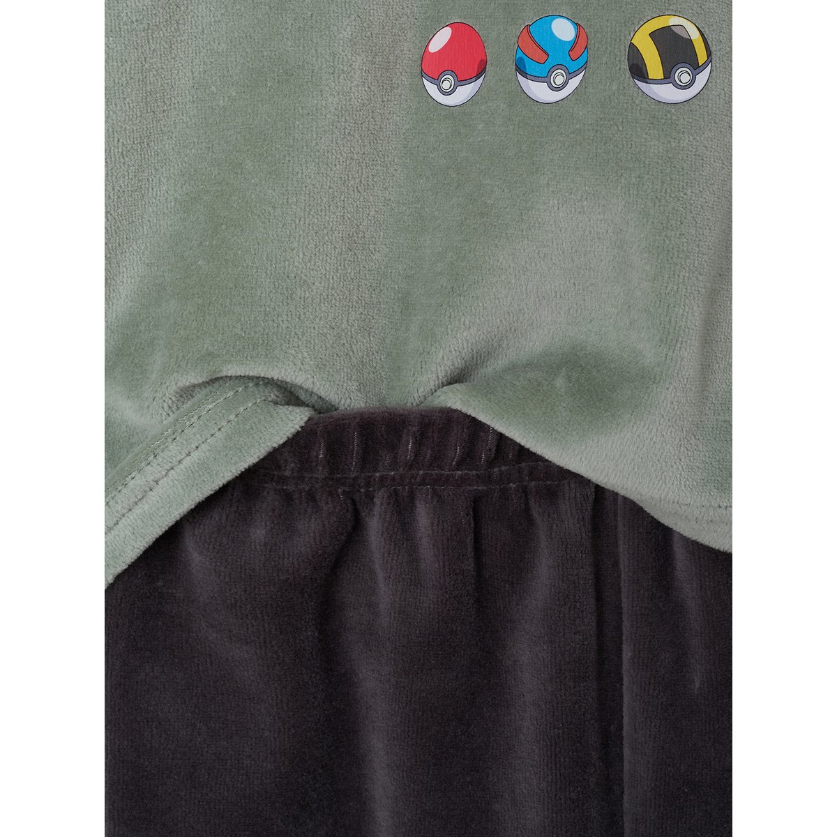 Pyjama en velours Pokemon vert sauge, VERTBAUDET