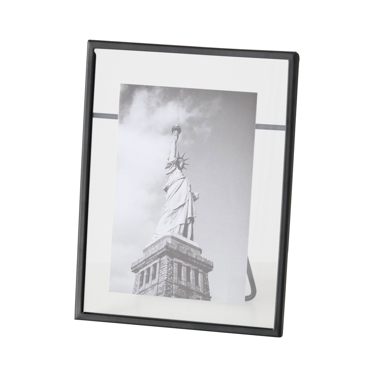 Cadre photo en métal noir et verre transparent 10x15cm noir, WADIGA