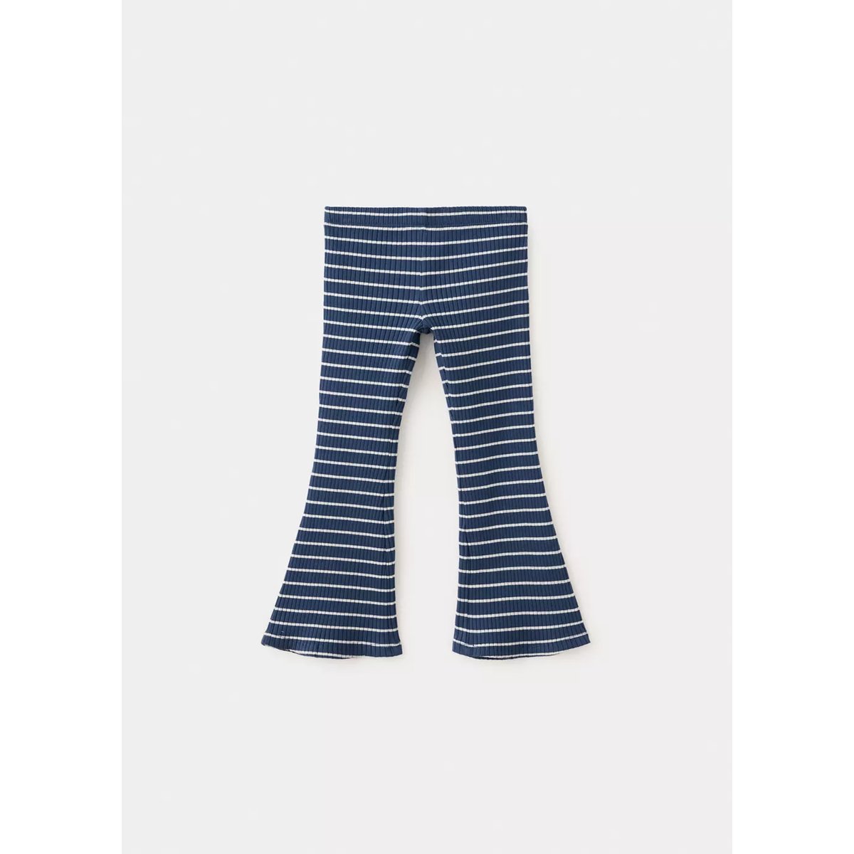 Leggings évasés à rayures bleu marine, MANGO BABY