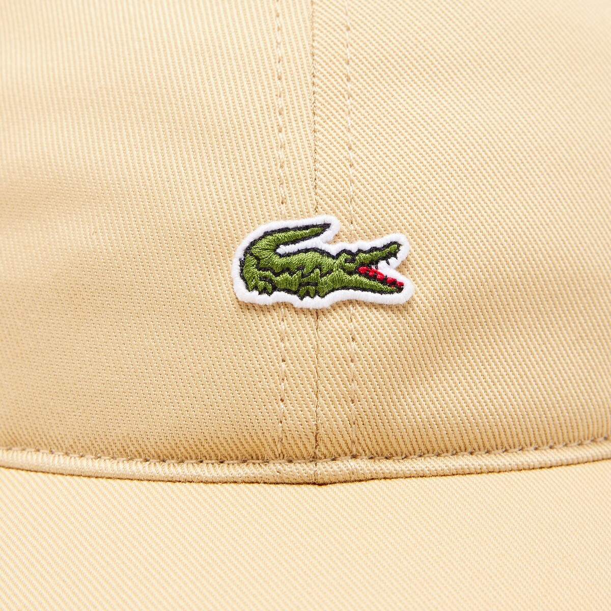 Mütze aus Baumwoll-Twill beige, LACOSTE