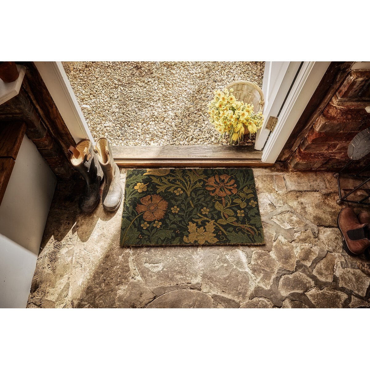 Crompton Printed Coir Doormat multi-coloured, MORRIS & CO.