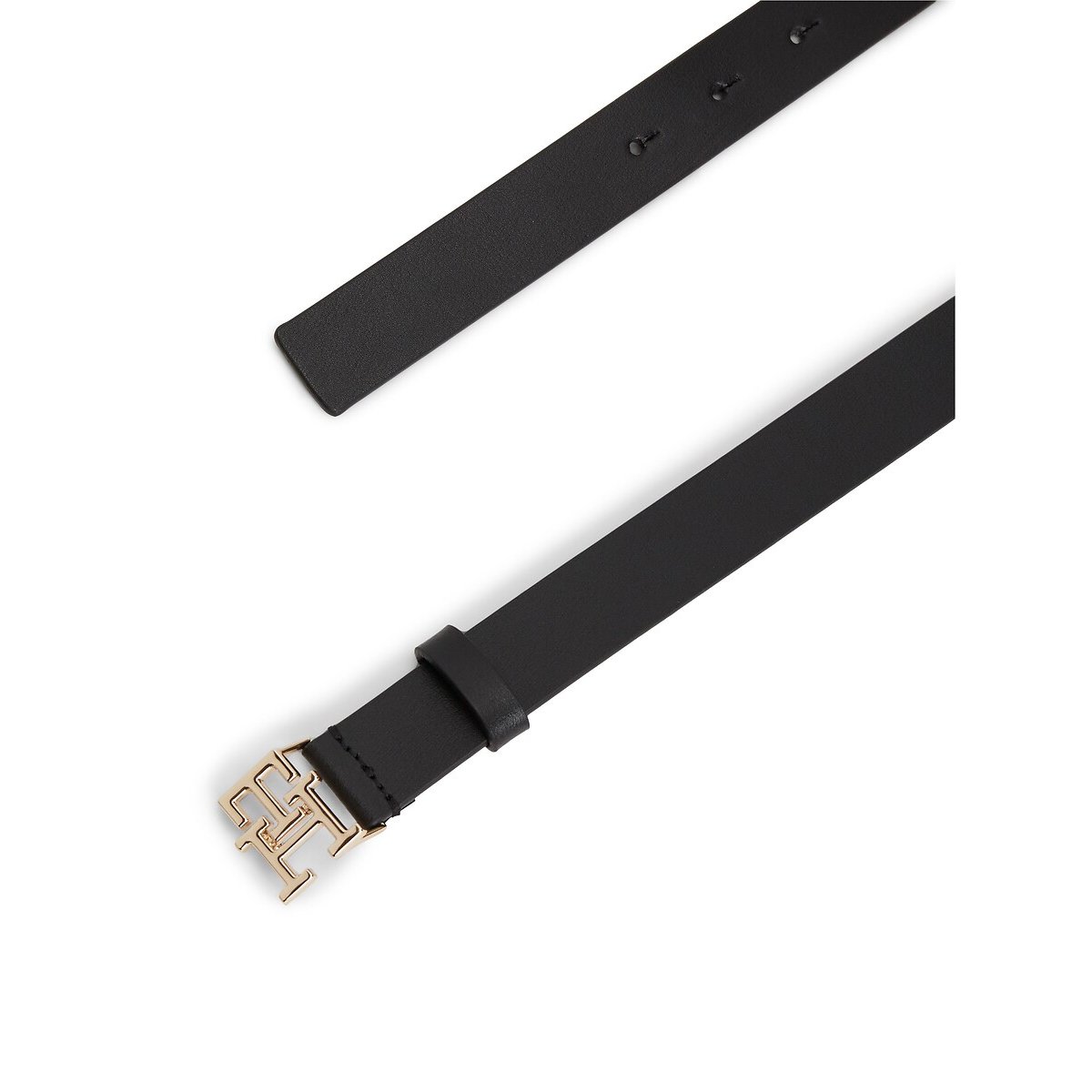 Cintura in pelle TH Modern 2,5 cm nero , TOMMY HILFIGER