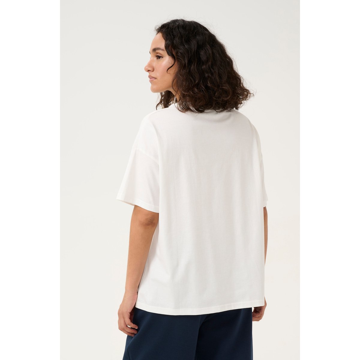 T-shirt blanc chalk, KAFFE