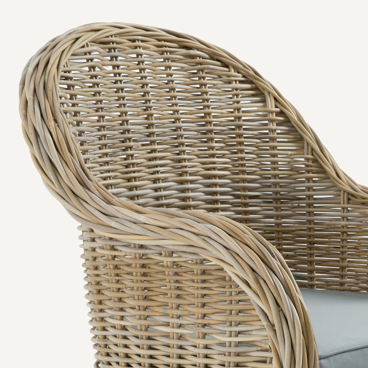 Fauteuil de jardin en fibres tressées, ELMER naturel, AM.PM