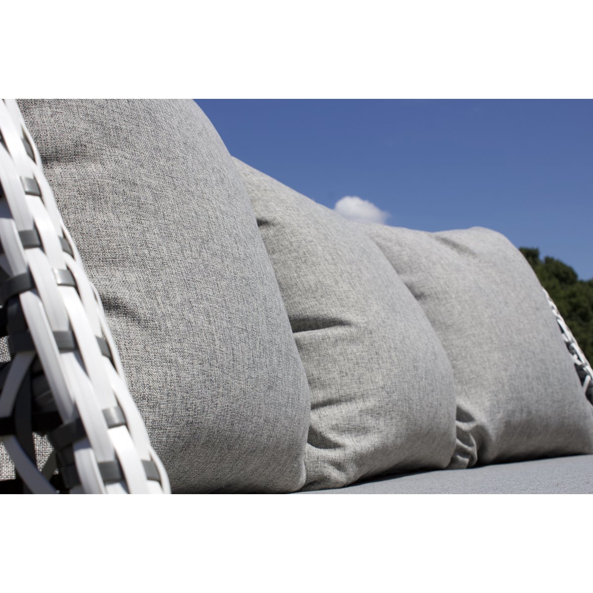 Salon de jardin 4 places en aluminium AGADIR gris anthracite, DCB GARDEN