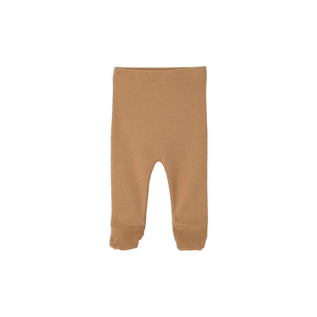 Lot de 2 pantalons naissance à pieds cappuccino, VERTBAUDET