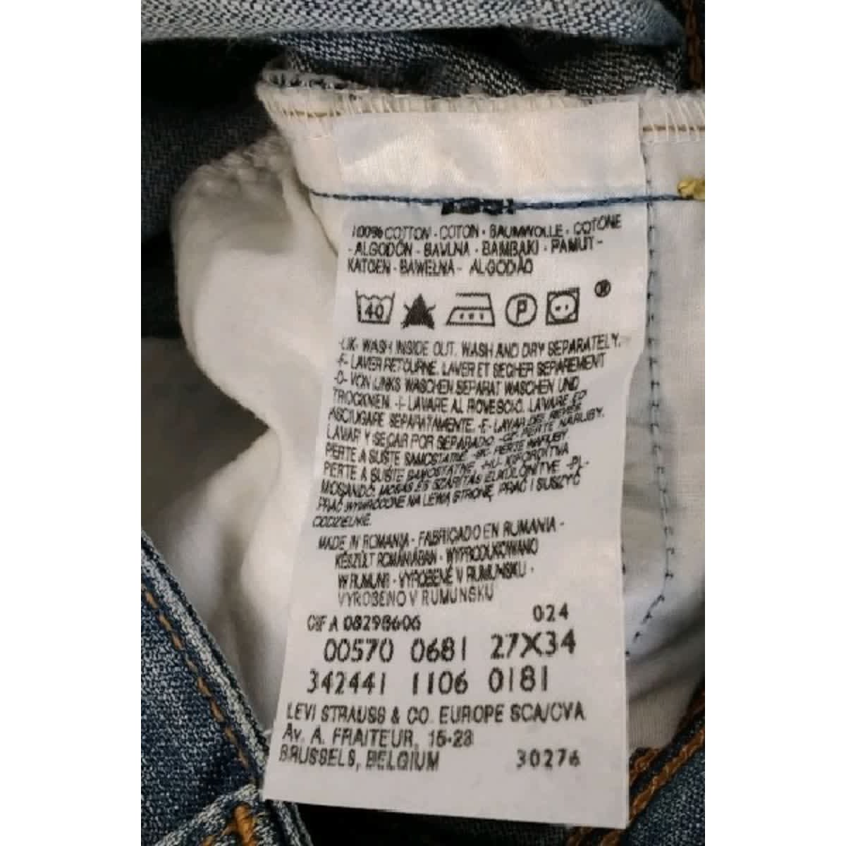 Jean slim - Très Bon État bleu, LEVI'S