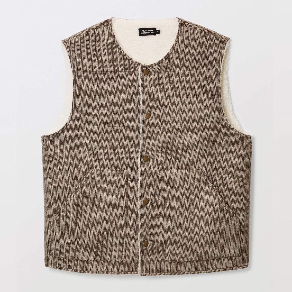 Veste sans manches contenant de la laine elan, MONOPRIX