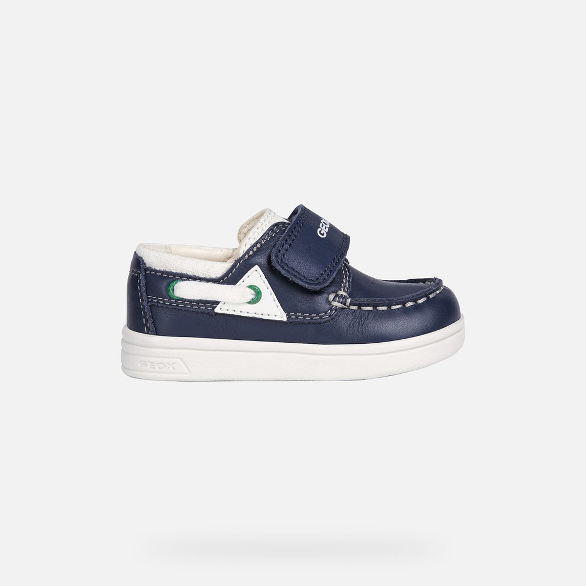 Mocassins B DJROCK bleu marine/blanc, GEOX