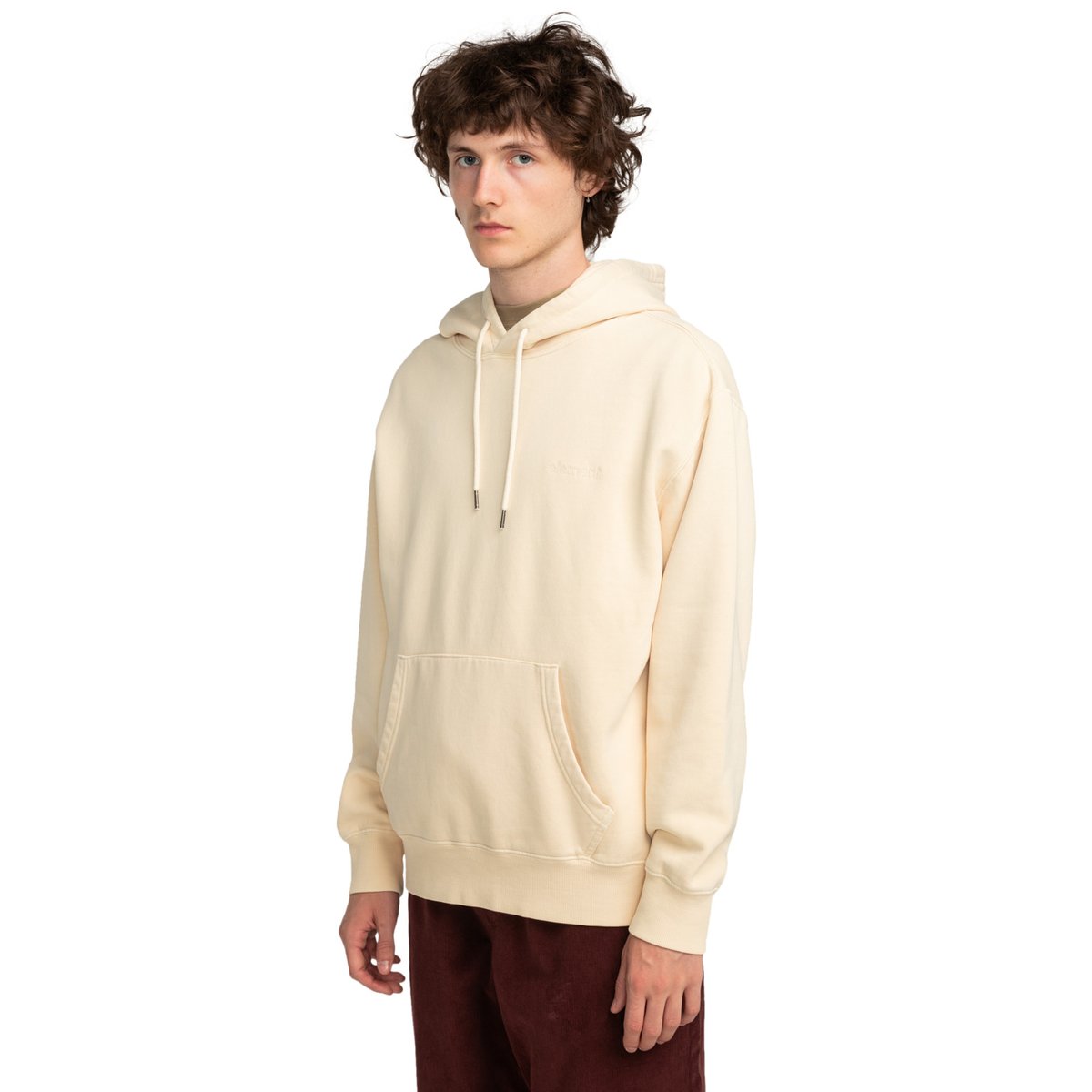 Sweat à capuche LOWCASE PIGMENT PO beige parchment, ELEMENT