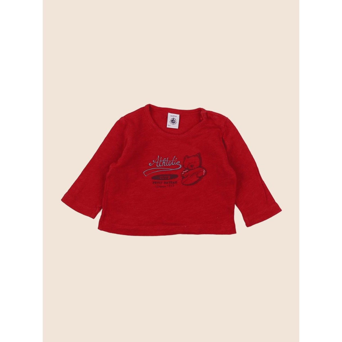 Tee-shirt - Très bon état rouge, PETIT BATEAU