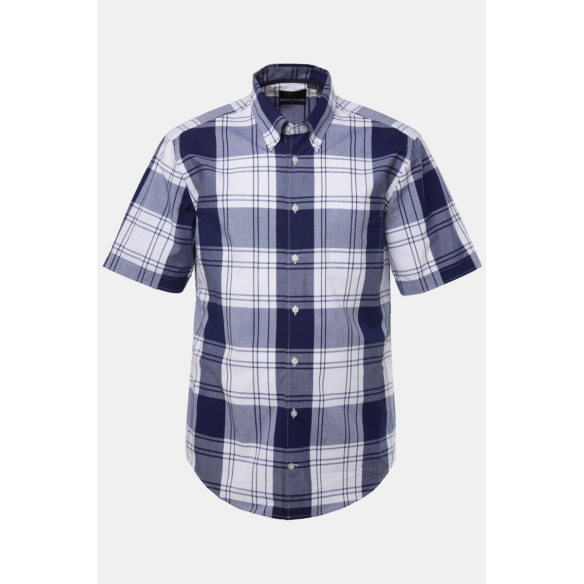 Chemise à carreaux de tenue traditionnelle bleu marine, JP1880