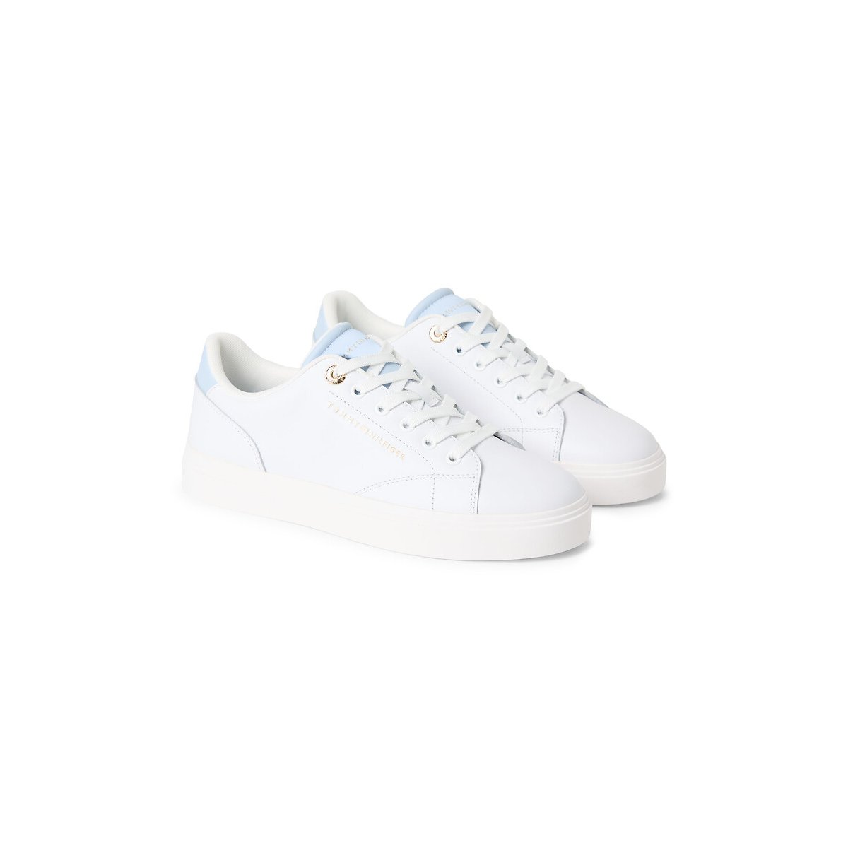 Baskets FEMININE CUSPOLE blanc/bleu ciel, TOMMY HILFIGER