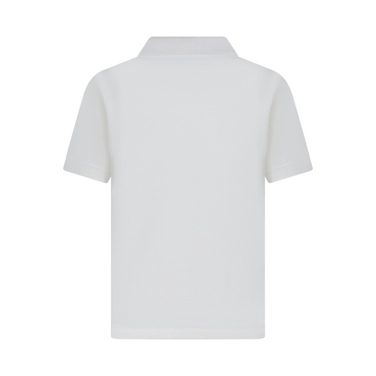 Polo en coton blanc à coupe ajustée pourvu d'un col boutonné blanc, TEDDY SMITH