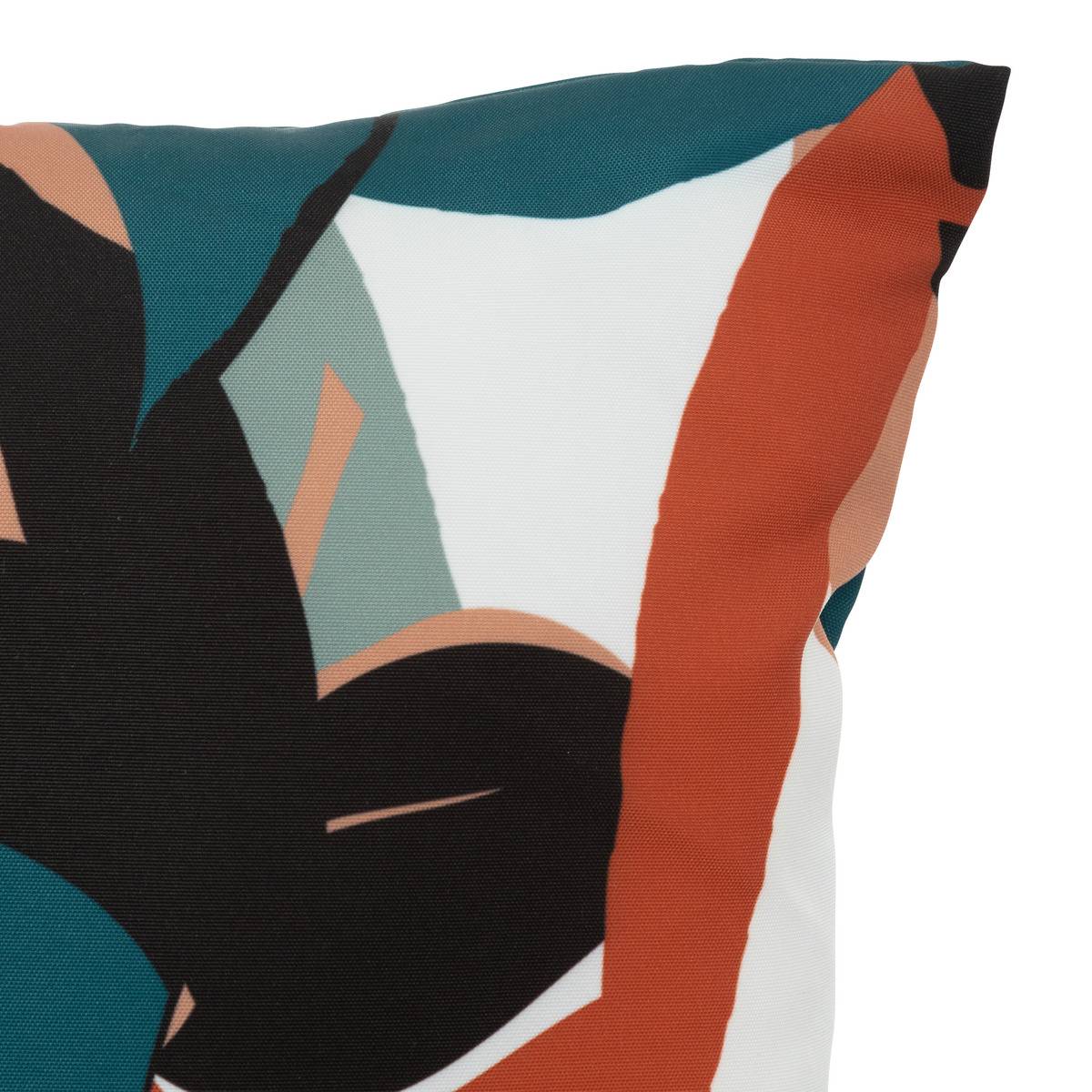 Coussin d'extérieur déhoussable DEYO bleu canard, ATMOSPHERA