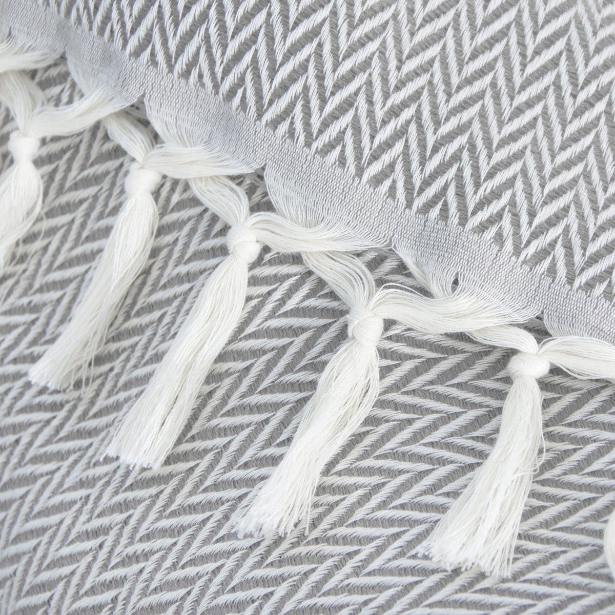 Plaid laine ASPEN gris chiné, FEBRONIE