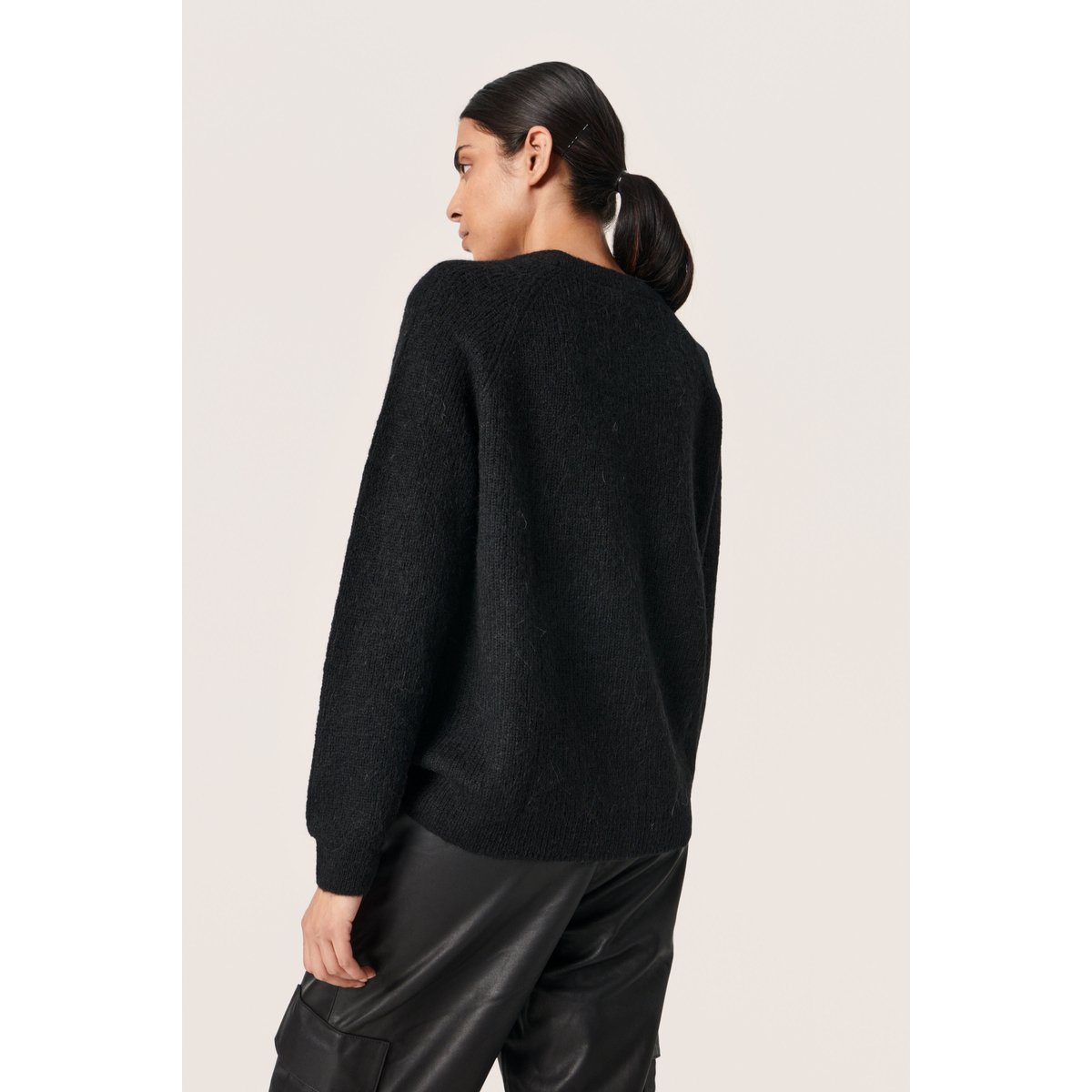 Pullover tricoté noir black, SOAKED IN LUXURY