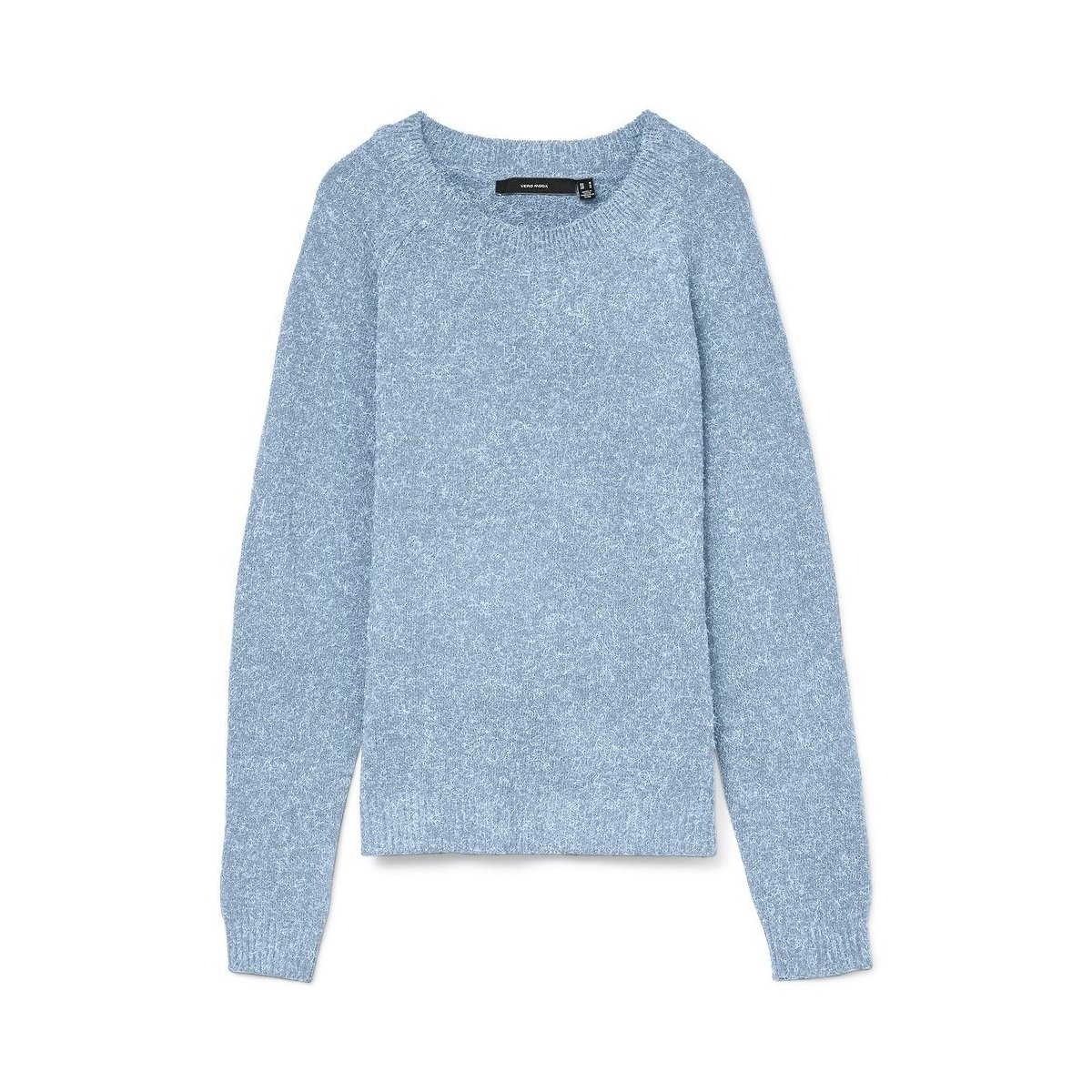 Jersey de punto sedoso azul claro jaspeado, VERO MODA