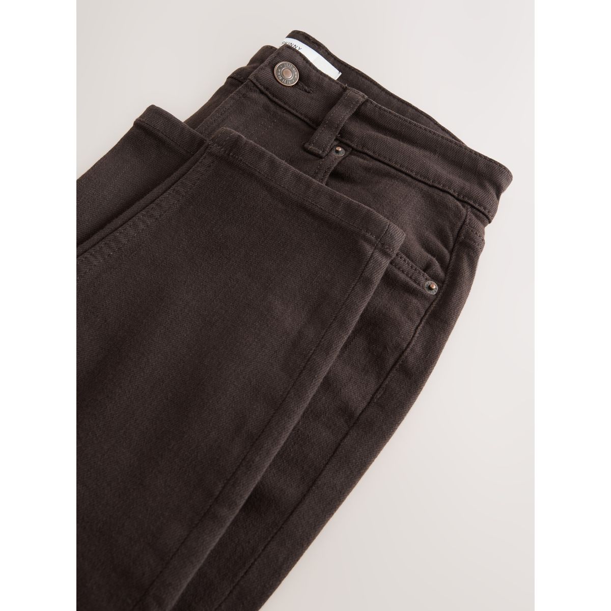 Jean skinny authentique décontracté marron chocolat, NEXT