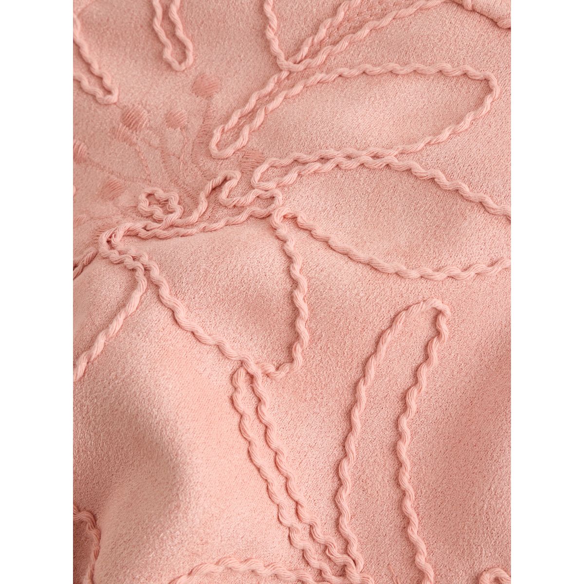 Blouson aviateur brodé en suédine rose, NEXT