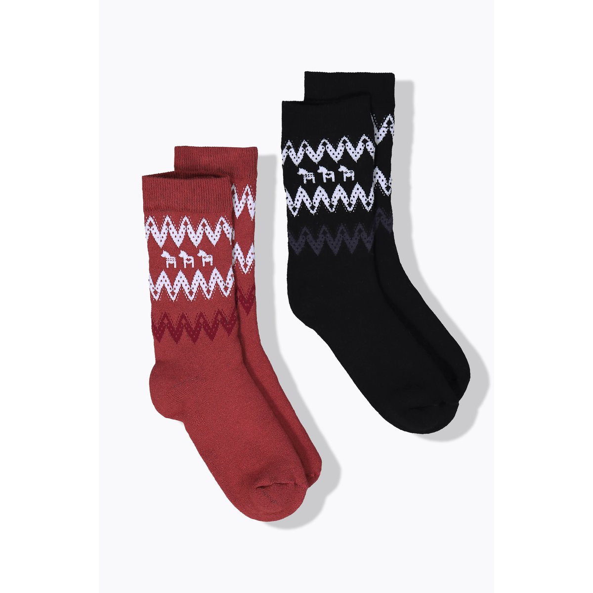 Lot de 2 paires de chaussettes en coton bio marine, ULLA POPKEN