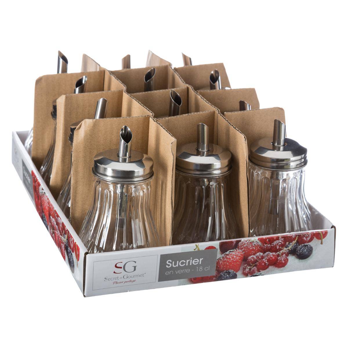 Sucrier avec couvercle 0,18L ESSENTIELS transparent, 5FIVE SIMPLY SMART